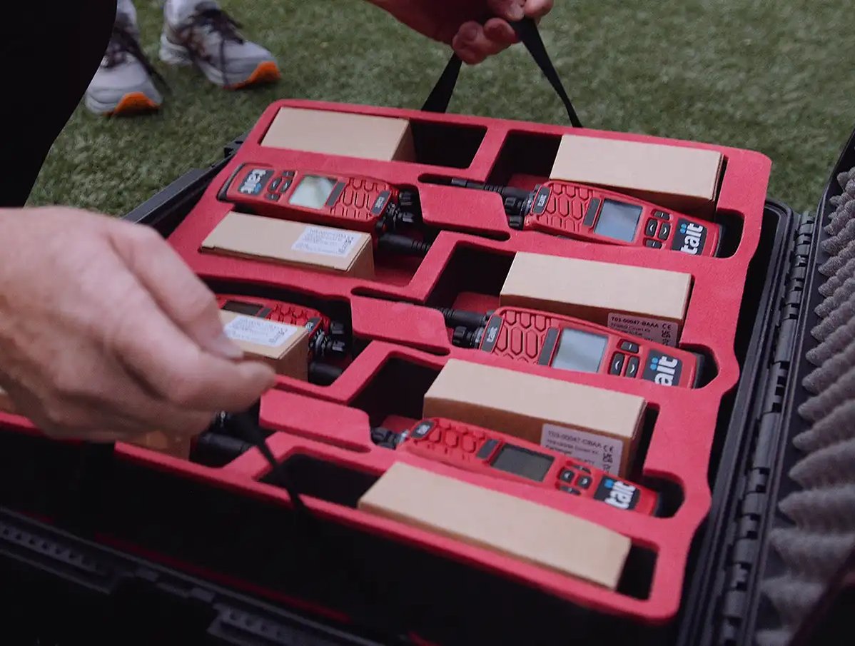 Customized 12 radio Pelican case