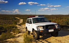 Lone Officer Checks In Outside Radio Coverage