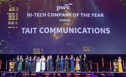 Tait Communications named NZ Hi-Tech Company of the Year