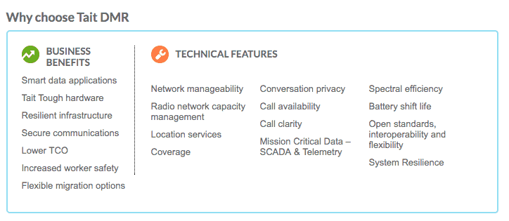 Why choose Tait DMR