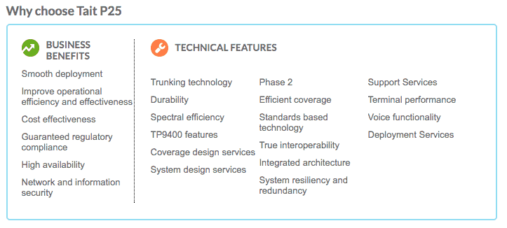 Why choose Tait P25