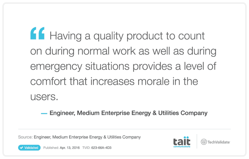 Rugged Radios increase morale in the users