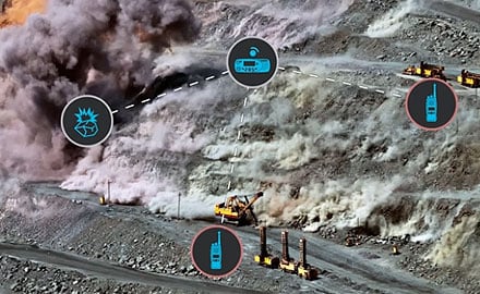 Direct-to-Device Blast Tone Warns Miners