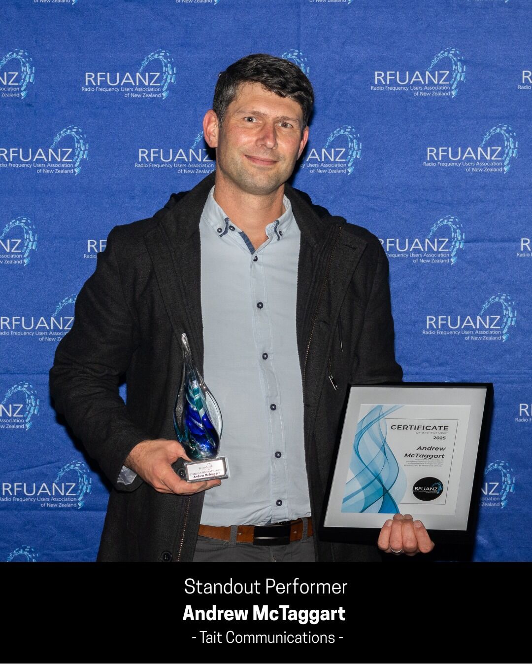 Andrew McTaggard RFUANZ Award Winner